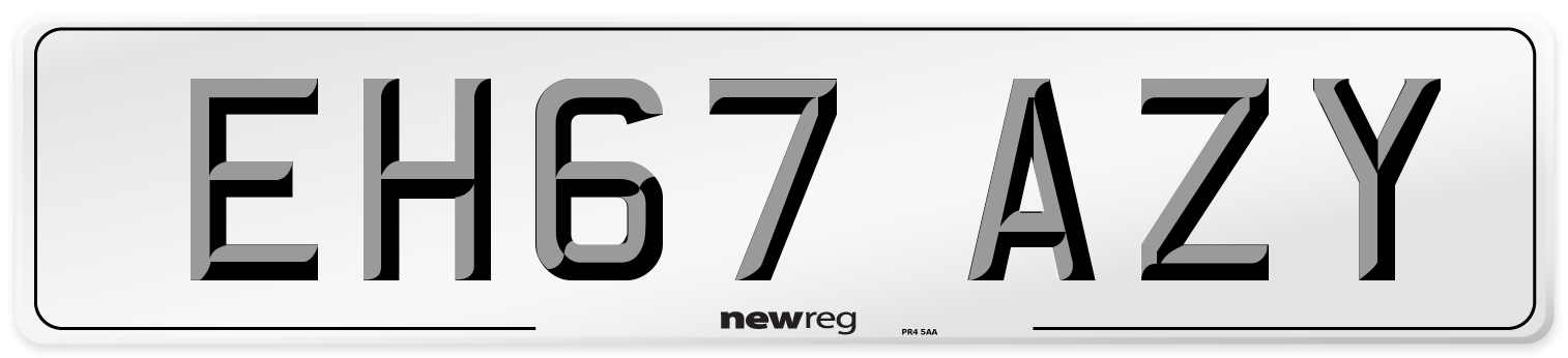 EH67 AZY Number Plate from New Reg